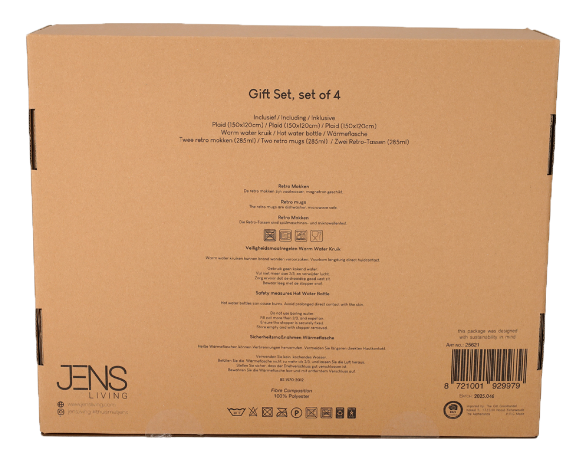 Jens Living Cozy Geschenkset Zwart