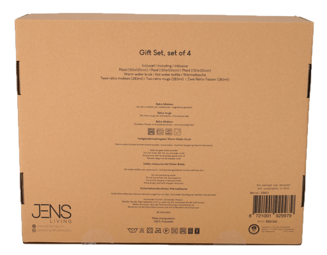 Jens Living Cozy Geschenkset Zwart