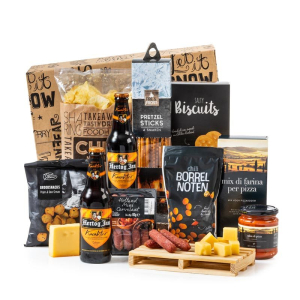 Een tapas kerstpakket met grote tapasplank