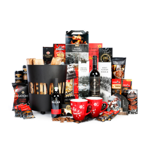 Een XL kerstpakket boordevol lekkers voor personeel en klanten